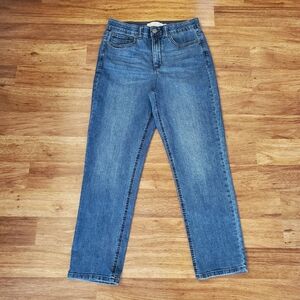 City Blues Cropped Jeans Size 10/30 High Rise Straight Leg